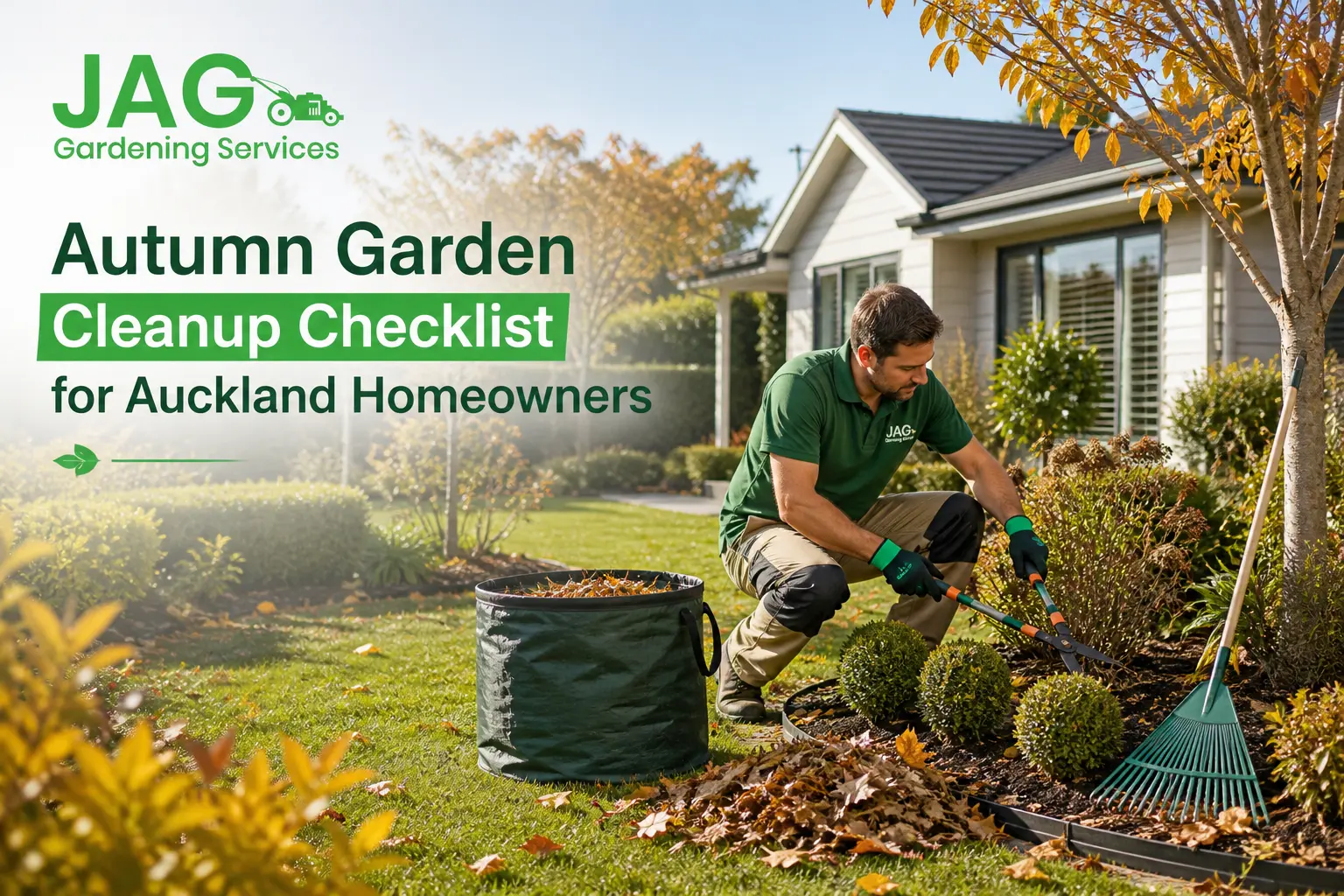 autumn garden cleanup