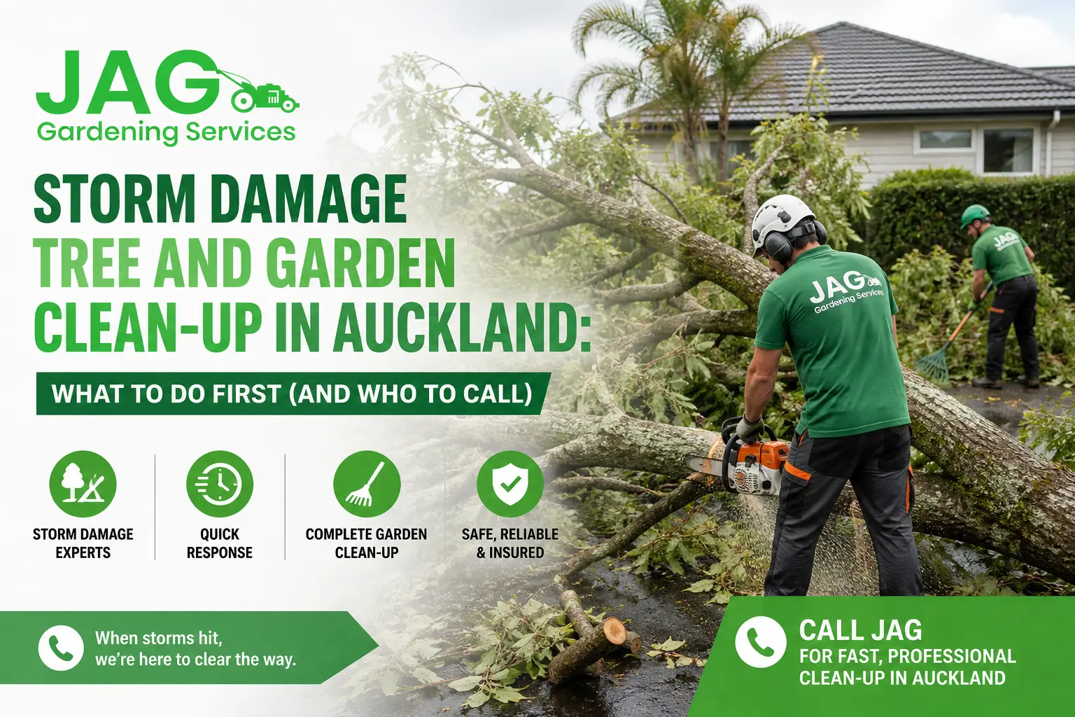 Storm Damage Tree & Garden Clean-Up Auckland | Jag Gardening